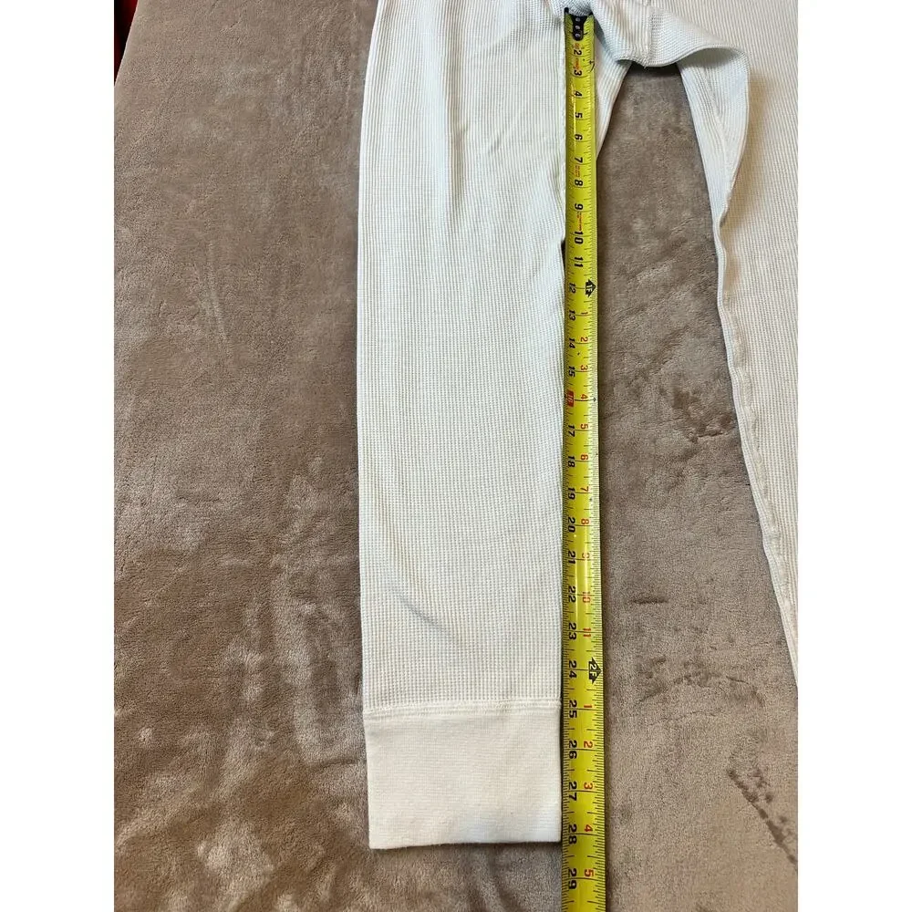 Fruit of the Loom Waffle Thermal Long Johns Pants White Large Men